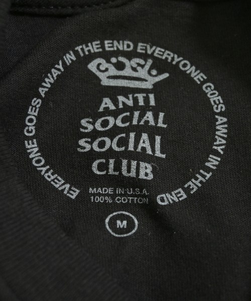 ANTI SOCIAL SOCIAL CLUB（アンチソーシャルソーシャルクラブ）Tシャツ・カットソー 黒 サイズ:M メンズ/2200707307114