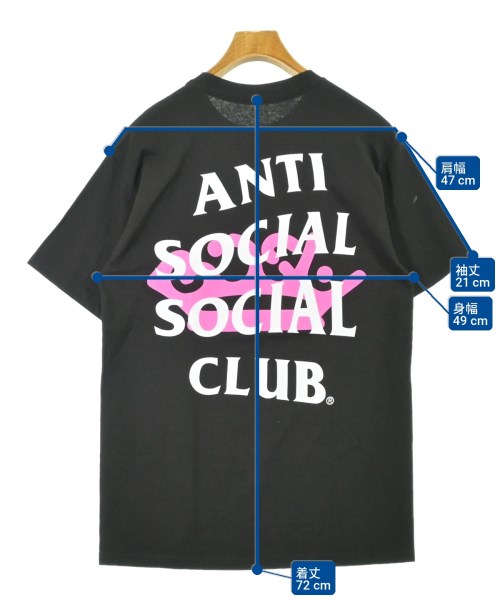 ANTI SOCIAL SOCIAL CLUB（アンチソーシャルソーシャルクラブ）Tシャツ・カットソー 黒 サイズ:M メンズ/2200707307114