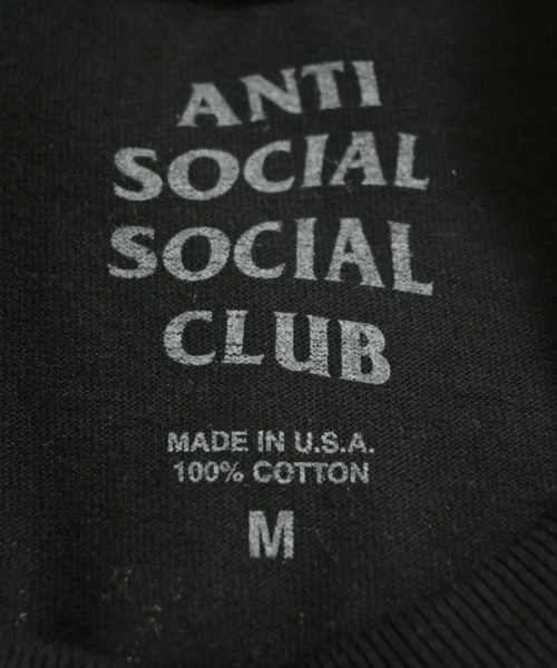 ANTI SOCIAL SOCIAL CLUB（アンチソーシャルソーシャルクラブ）Tシャツ・カットソー 黒 サイズ:M メンズ/2200707307121