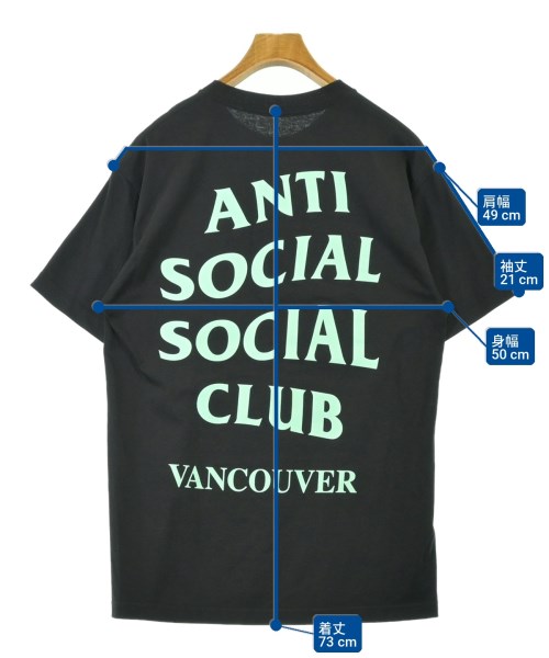 ANTI SOCIAL SOCIAL CLUB（アンチソーシャルソーシャルクラブ）Tシャツ・カットソー 黒 サイズ:M メンズ/2200707307121