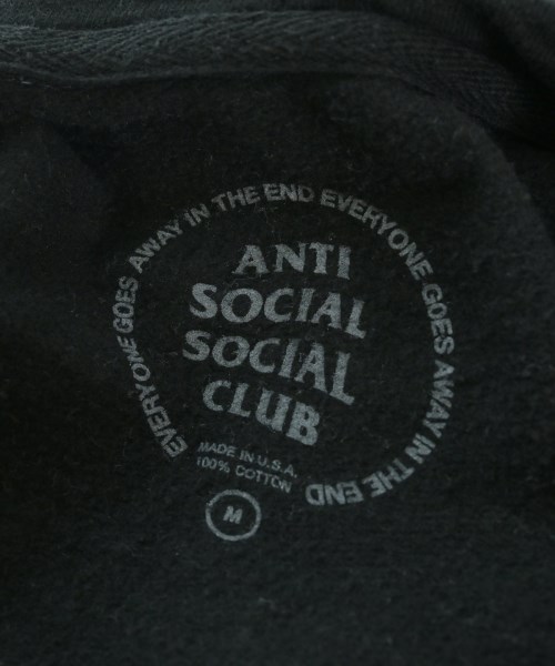 ANTI SOCIAL SOCIAL CLUB（アンチソーシャルソーシャルクラブ）パーカー 黒 サイズ:M メンズ/2200664256029