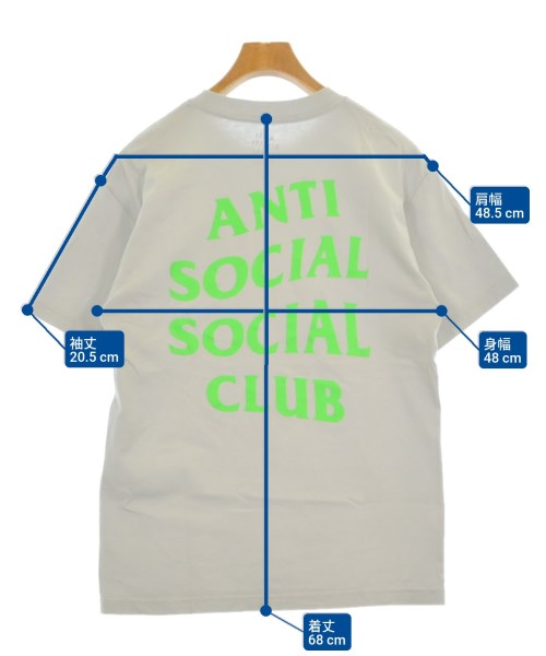 ANTI SOCIAL SOCIAL CLUB（アンチソーシャルソーシャルクラブ）Tシャツ・カットソー グレー サイズ:M メンズ/2200640898557