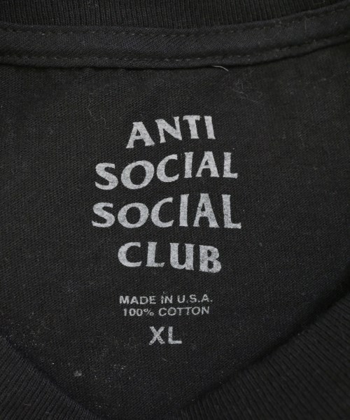 ANTI SOCIAL SOCIAL CLUB（アンチソーシャルソーシャルクラブ）Tシャツ・カットソー 黒 サイズ:XL メンズ/2200681989092