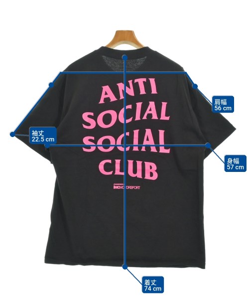 ANTI SOCIAL SOCIAL CLUB（アンチソーシャルソーシャルクラブ）Tシャツ・カットソー 黒 サイズ:XL メンズ/2200681989092