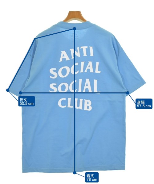 ANTI SOCIAL SOCIAL CLUB（アンチソーシャルソーシャルクラブ）Tシャツ・カットソー 青 サイズ:XL メンズ/2200681989108