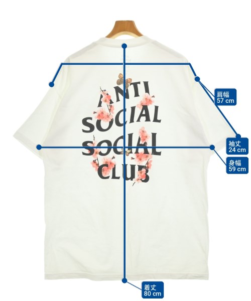 ANTI SOCIAL SOCIAL CLUB（アンチソーシャルソーシャルクラブ）Tシャツ・カットソー 白 サイズ:XL メンズ/2200681989115