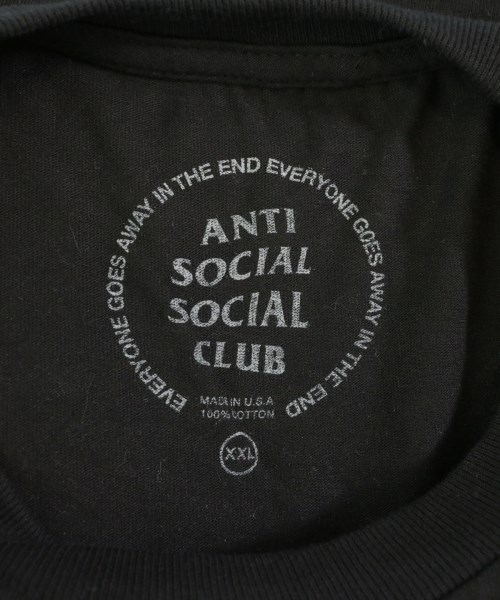 ANTI SOCIAL SOCIAL CLUB（アンチソーシャルソーシャルクラブ）Tシャツ・カットソー 黒 サイズ:XXL メンズ/2200681989122