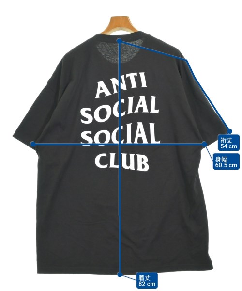ANTI SOCIAL SOCIAL CLUB（アンチソーシャルソーシャルクラブ）Tシャツ・カットソー 黒 サイズ:XXL メンズ/2200681989122