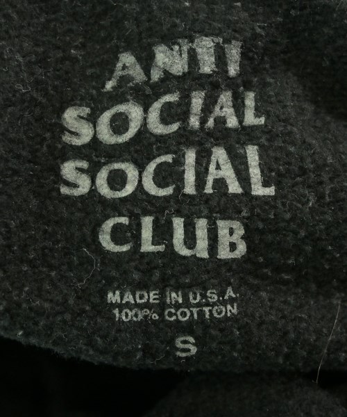 ANTI SOCIAL SOCIAL CLUB（アンチソーシャルソーシャルクラブ）パーカー 黒 サイズ:S メンズ/2200682413022