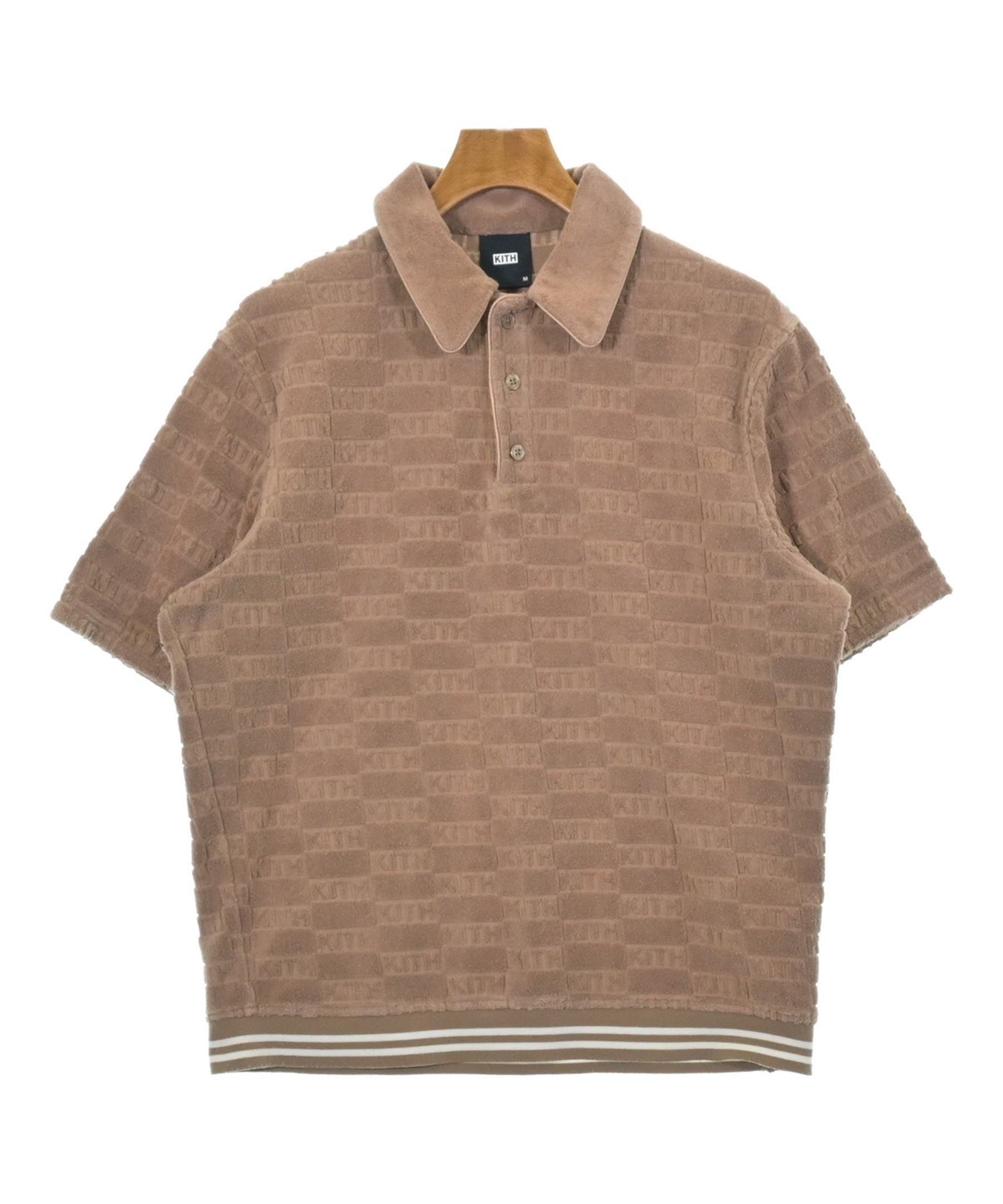 KITHポロシャツ KITH（キス）ポロシャツ ベージュ サイズ:M メンズ/2200627865046