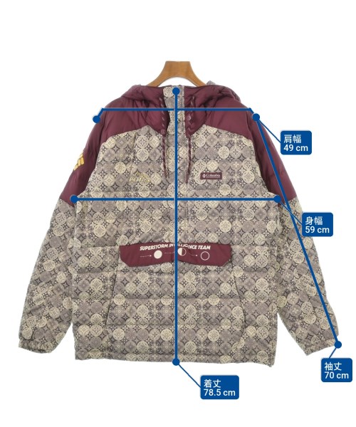 KITH 大阪 スタジアムジャケット 赤白(未使用) 大阪限定 KITH(キス)ダウンジャケット/ダウンベスト 赤 サイズ:L メンズ