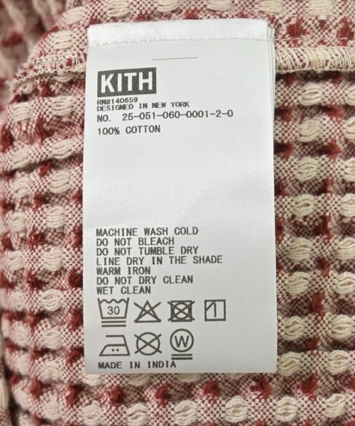 KITH（キス）カジュアルシャツ 赤 サイズ:M メンズ/2200715360187