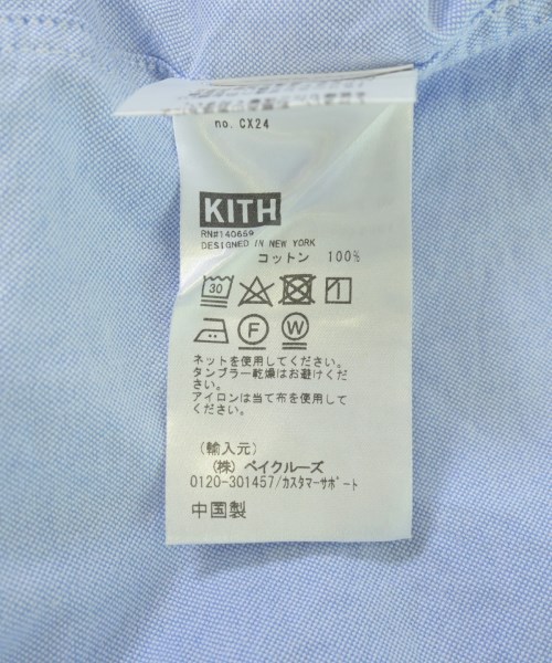 KITH（キス）カジュアルシャツ 青 サイズ:M メンズ/2200723687016