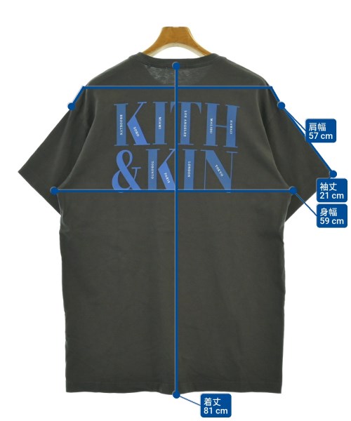 KITH（キス）Tシャツ・カットソー グレー サイズ:L メンズ/2200687029020