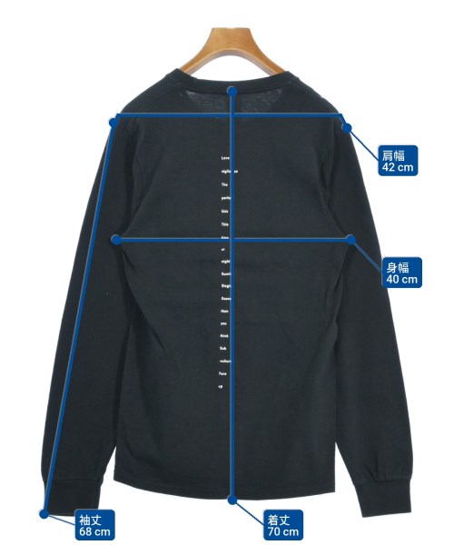 Noah（ノア）Tシャツ・カットソー 黒 サイズ:S レディース/2200625367047