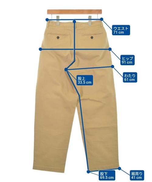Noah（ノア）チノパン ベージュ サイズ:28(S位) メンズ/2200625091034