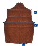 Noah（ノア）ダウンジャケット/ダウンベスト 茶 サイズ:L メンズ/2200597214264