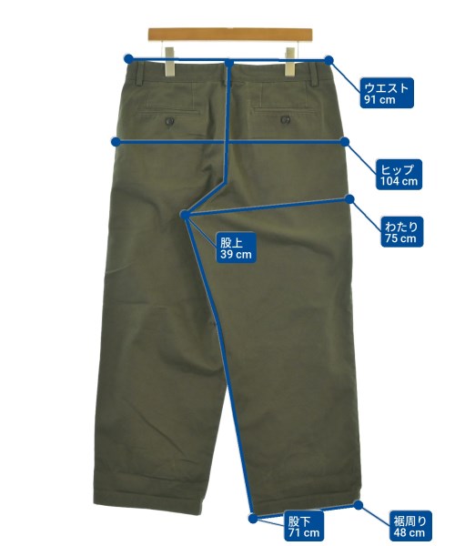 Noah（ノア）チノパン カーキ サイズ:34(XL位) メンズ/2200670155675