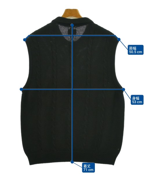 Noah（ノア）ベスト 黒 サイズ:L メンズ/2200655550099