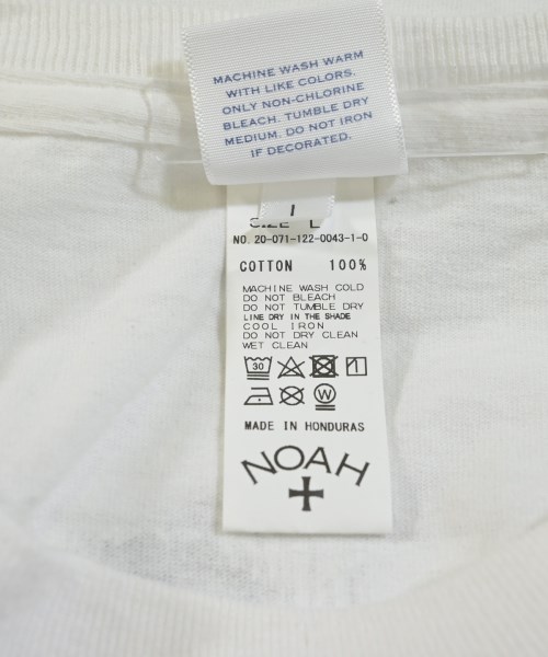 Noah（ノア）Tシャツ・カットソー 白 サイズ:L メンズ/2200645424195