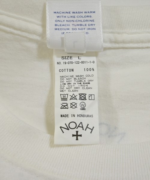 Noah（ノア）Tシャツ・カットソー 白 サイズ:L メンズ/2200645424201