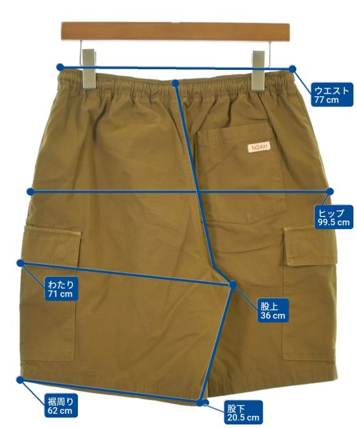 Noah（ノア）ショートパンツ 茶 サイズ:M メンズ/2200648653042