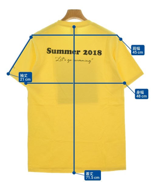 Noah（ノア）Tシャツ・カットソー 黄 サイズ:M メンズ/2200640898472
