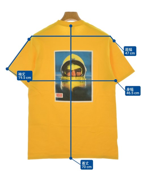 Noah（ノア）Tシャツ・カットソー 黄 サイズ:M メンズ/2200640898489