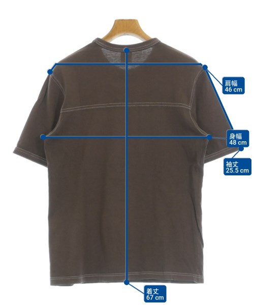 Noah（ノア）Tシャツ・カットソー 茶 サイズ:S メンズ/2200726863080