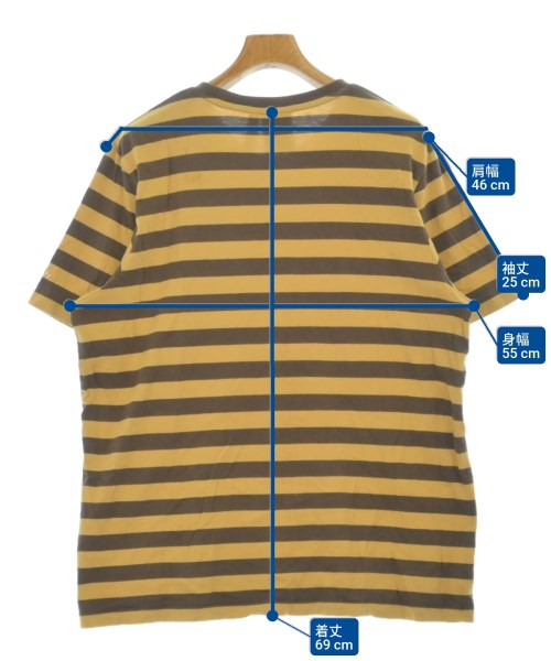 Noah（ノア）Tシャツ・カットソー 黄 サイズ:L メンズ/2200689018039