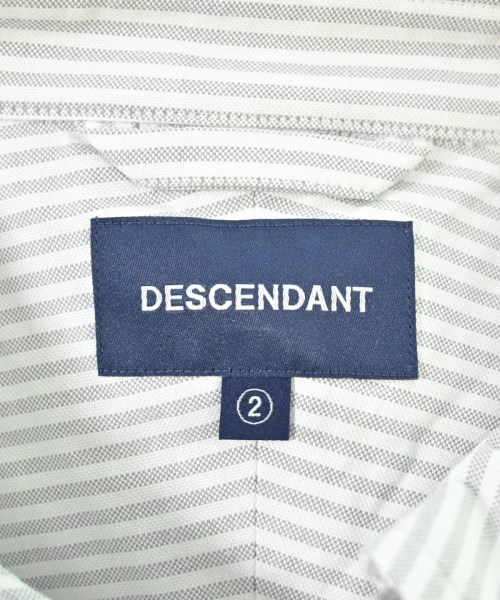DESCENDANT（ディセンダント）カジュアルシャツ グレー サイズ:2(M位) メンズ/2200557210022