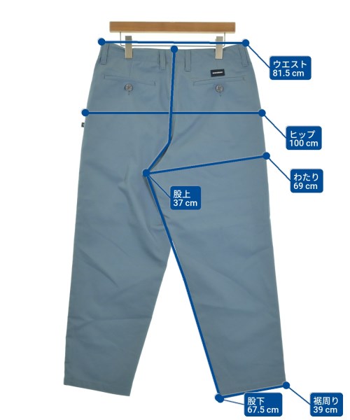 DESCENDANT（ディセンダント）チノパン 青 サイズ:2(M位) メンズ/2200636338029