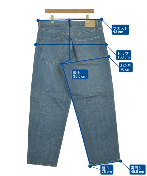 DESCENDANT（ディセンダント）デニムパンツ 青 サイズ:4(XL位) メンズ/2200637345019