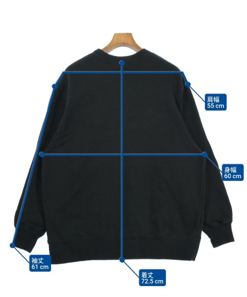 DESCENDANT（ディセンダント）スウェット 黒 サイズ:3(L位) メンズ/2200638586015