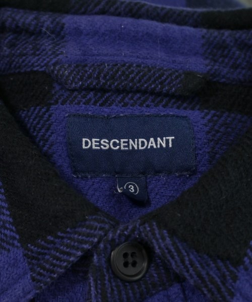 DESCENDANT（ディセンダント）カジュアルシャツ 紫 サイズ:3(L位) メンズ/2200639718026