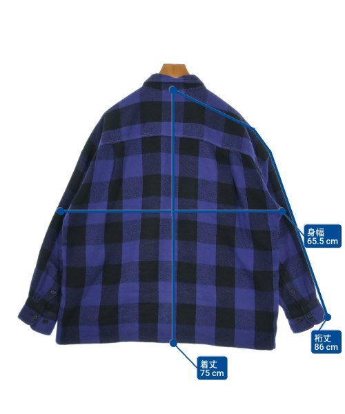 DESCENDANT（ディセンダント）カジュアルシャツ 紫 サイズ:3(L位) メンズ/2200639718026