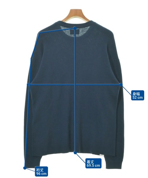 DESCENDANT（ディセンダント）ニット・セーター 紺 サイズ:1(S位) メンズ/2200640171193