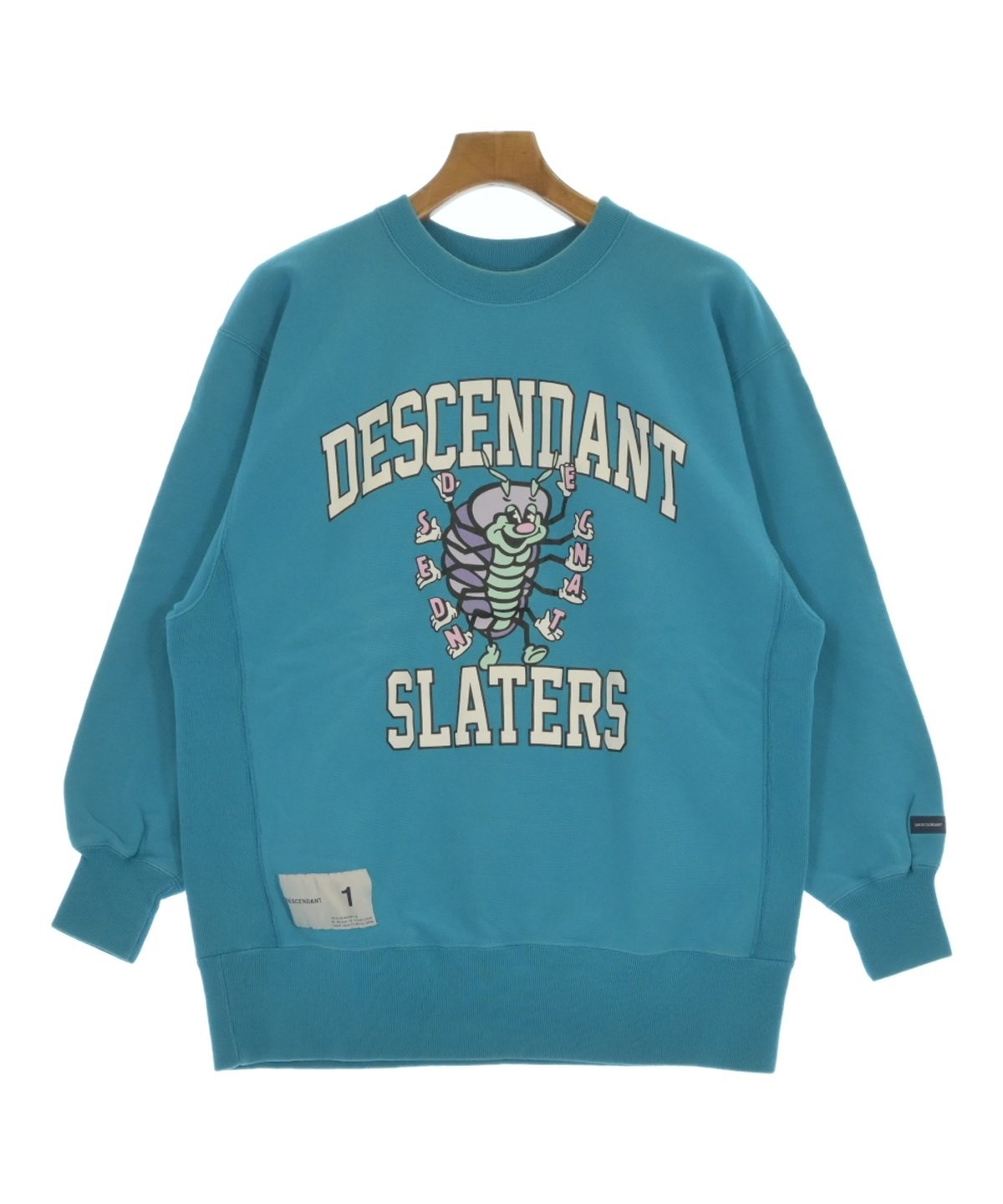 DESCENDANTディセンダント　スウェット DESCENDANT（ディセンダント）スウェット 青 サイズ:1(S位) メンズ