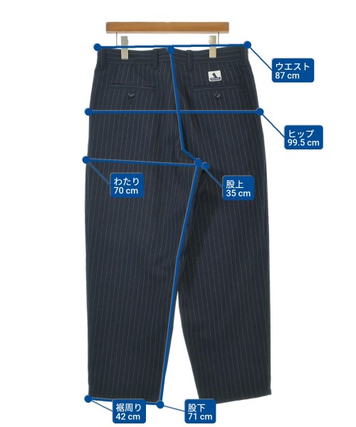 DESCENDANT（ディセンダント）スラックス 紺 サイズ:3(L位) メンズ/2200644111027