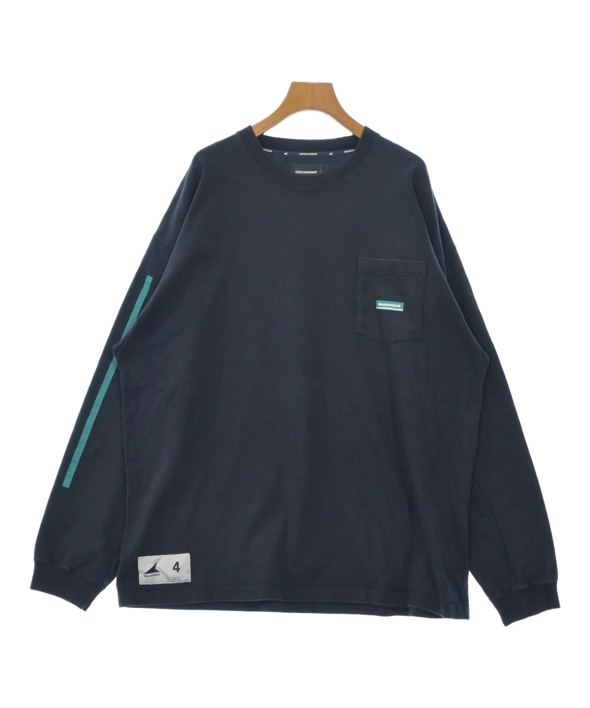 DESCENDANT（ディセンダント）Tシャツ・カットソー 黒 サイズ:4(XL位