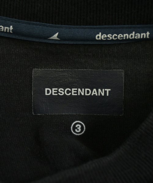 DESCENDANT（ディセンダント）Tシャツ・カットソー 黒 サイズ:3(L位) メンズ/2200536636188