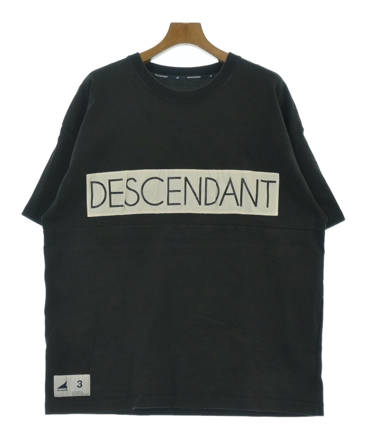 最終値下げdescendant ディセンダント　カットソー　ロンT DESCENDANT（ディセンダント）Tシャツ・カットソー 黒 サイズ:3(L位