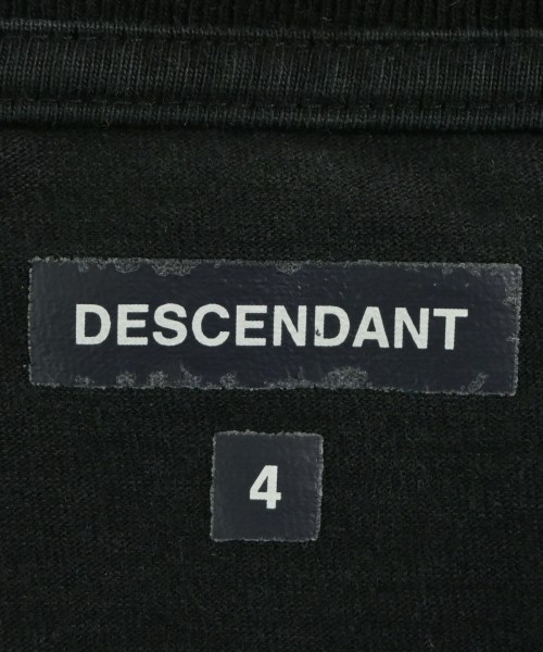 DESCENDANT（ディセンダント）Tシャツ・カットソー 黒 サイズ:4(XL位) メンズ/2200536636195