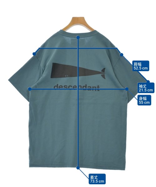 DESCENDANT（ディセンダント）Tシャツ・カットソー 青 サイズ:2(M位) メンズ/2200538806282