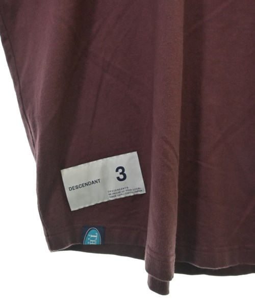 DESCENDANT（ディセンダント）Tシャツ・カットソー 赤 サイズ:3(L位) メンズ/2200540606023