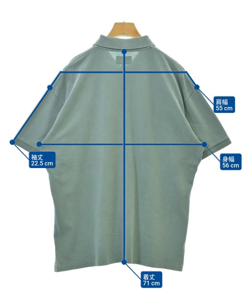 DESCENDANT（ディセンダント）ポロシャツ 青 サイズ:2(M位) メンズ/2200541225315