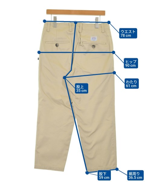 DESCENDANT（ディセンダント）チノパン ベージュ サイズ:1(S位) メンズ/2200541225438