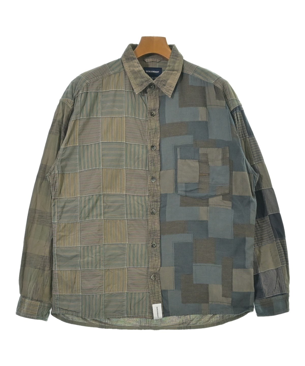 DESCENDANT（ディセンダント）カジュアルシャツ 茶 サイズ:1(S位