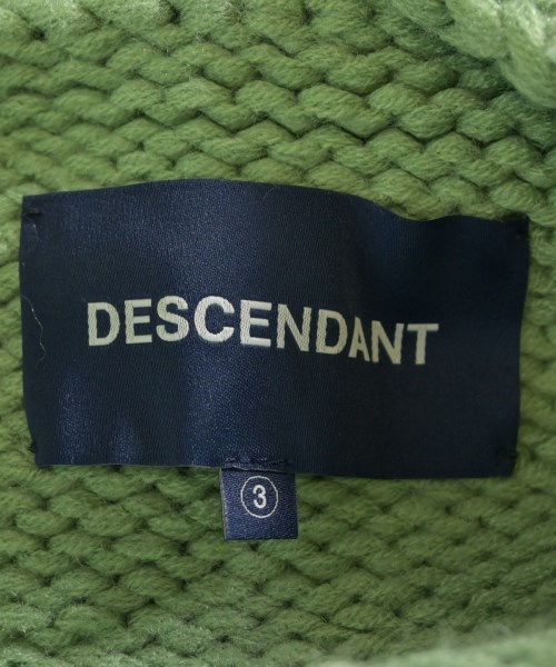 DESCENDANT（ディセンダント）カーディガン 緑 サイズ:3(L位) メンズ/2200623266014
