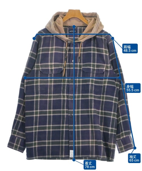 DESCENDANT（ディセンダント）カジュアルシャツ 紫 サイズ:3(L位) メンズ/2200623277041